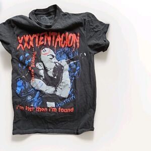 XXXTentacion T-Shirt Men's Sm Black Short Sleeve "Im Lost Then I’m Found" Teen